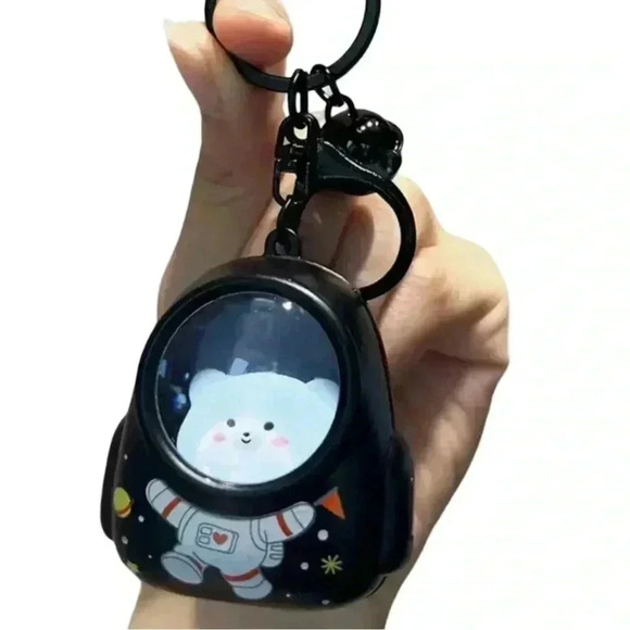 Bear Light up Astronaut Bag Backpack KeyChain - Picture 6 of 8
